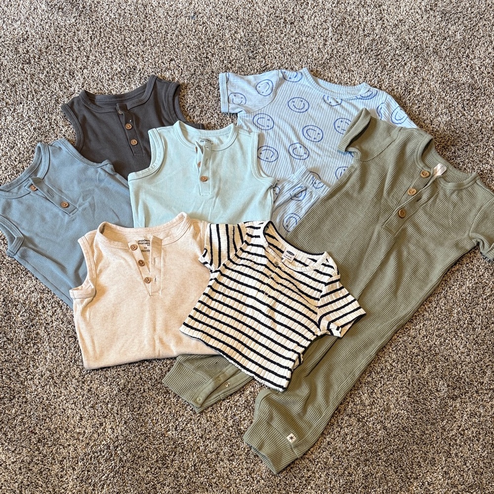 Striped and Solid Baby Bundle